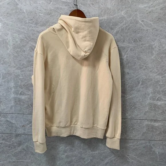 Spider Worldwide Beige Cotton Hoodie